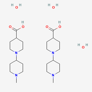 B1321159 1'-Methyl-[1,4'-bipiperidine]-4-carboxylic acid hydrate(2:3) CAS No. 849925-07-1