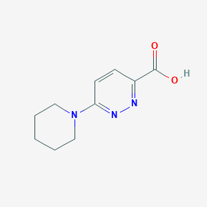 molecular formula C10H13N3O2 B1321160 6-(哌啶-1-基)吡哒嗪-3-羧酸 CAS No. 914637-38-0