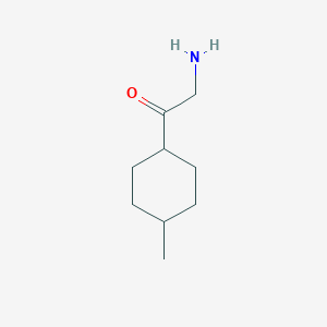 molecular formula C9H17NO B13211602 2-Amino-1-(4-methylcyclohexyl)ethan-1-one 