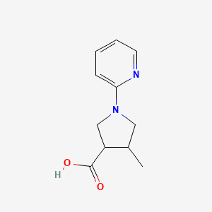 4-Methyl-1-(pyridin-2-yl)pyrrolidine-3-carboxylic acid