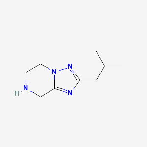 2-(2-Methylpropyl)-5H,6H,7H,8H-[1,2,4]triazolo[1,5-a]pyrazine