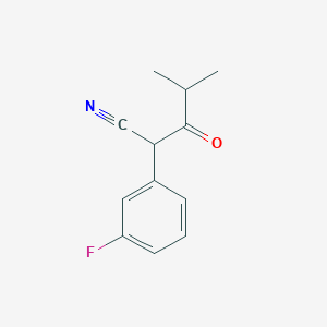 2-(3-Fluorophenyl)-4-methyl-3-oxopentanenitrile