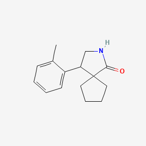 4-(2-Methylphenyl)-2-azaspiro[4.4]nonan-1-one