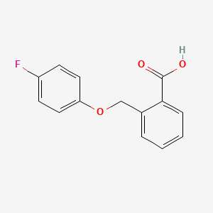 B1321171 2-[(4-Fluorophenoxy)methyl]benzoic acid CAS No. 198565-84-3