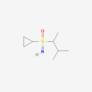 molecular formula C8H17NOS B13211715 Cyclopropyl(imino)(3-methylbutan-2-yl)-lambda6-sulfanone 