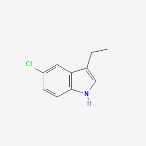 molecular formula C10H10ClN B13211733 5-chloro-3-ethyl-1H-indole 