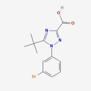 1-(3-Bromophenyl)-5-tert-butyl-1H-1,2,4-triazole-3-carboxylic acid