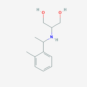 2-{[1-(2-Methylphenyl)ethyl]amino}propane-1,3-diol