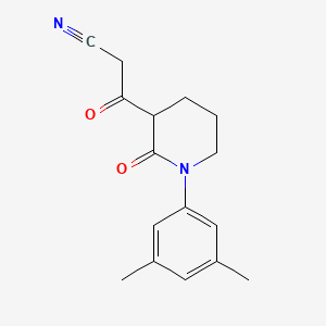 3-[1-(3,5-Dimethylphenyl)-2-oxopiperidin-3-yl]-3-oxopropanenitrile