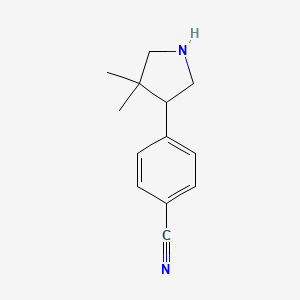 4-(4,4-Dimethylpyrrolidin-3-yl)benzonitrile