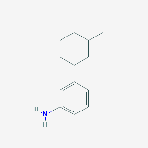 molecular formula C13H19N B13211850 3-(3-Methylcyclohexyl)aniline 