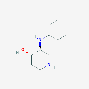 (3S,4S)-3-[(Pentan-3-yl)amino]piperidin-4-ol