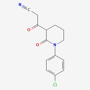 3-[1-(4-Chlorophenyl)-2-oxopiperidin-3-yl]-3-oxopropanenitrile