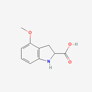 molecular formula C10H11NO3 B13211914 4-methoxy-2,3-dihydro-1H-indole-2-carboxylic acid 