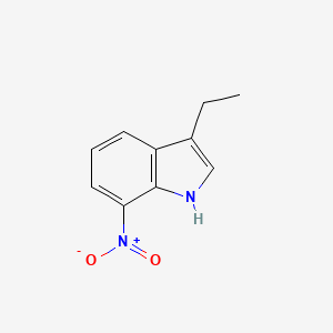 molecular formula C10H10N2O2 B13211916 3-Ethyl-7-nitro-1H-indole 