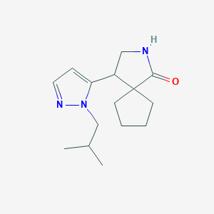 4-[1-(2-Methylpropyl)-1H-pyrazol-5-yl]-2-azaspiro[4.4]nonan-1-one