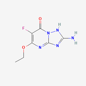 2-Amino-5-ethoxy-6-fluoro-4H,7H-[1,2,4]triazolo[1,5-a]pyrimidin-7-one