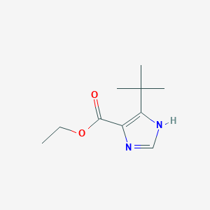 molecular formula C10H16N2O2 B1321197 ethyl 5-tert-butyl-1H-imidazole-4-carboxylate CAS No. 51721-21-2