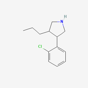 3-(2-Chlorophenyl)-4-propylpyrrolidine