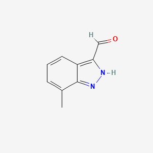 molecular formula C9H8N2O B1321198 7-甲基-1H-吲唑-3-甲醛 CAS No. 1000340-51-1