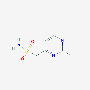 molecular formula C6H9N3O2S B13211988 (2-Methylpyrimidin-4-yl)methanesulfonamide 