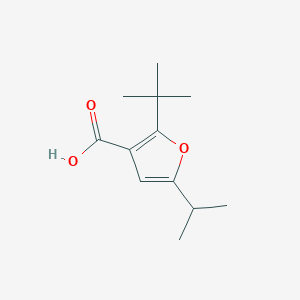 molecular formula C12H18O3 B13212001 2-tert-Butyl-5-(propan-2-yl)furan-3-carboxylic acid 