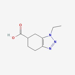 1-Ethyl-4,5,6,7-tetrahydro-1H-1,2,3-benzotriazole-6-carboxylic acid