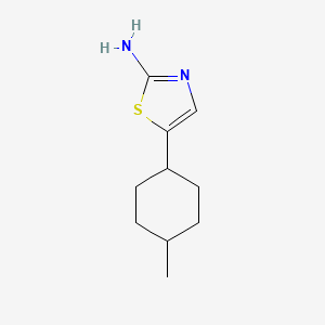 molecular formula C10H16N2S B13212058 5-(4-Methylcyclohexyl)-1,3-thiazol-2-amine 