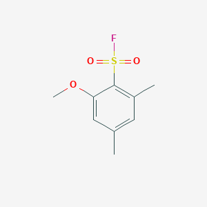 molecular formula C9H11FO3S B13212071 2-Methoxy-4,6-dimethylbenzene-1-sulfonyl fluoride 