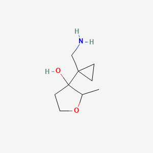 3-[1-(Aminomethyl)cyclopropyl]-2-methyloxolan-3-ol