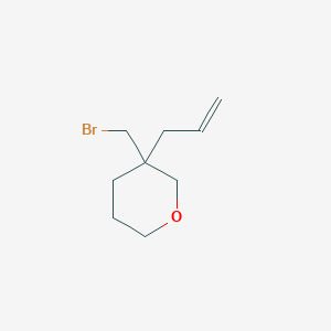 molecular formula C9H15BrO B13212108 3-(Bromomethyl)-3-(prop-2-en-1-yl)oxane 