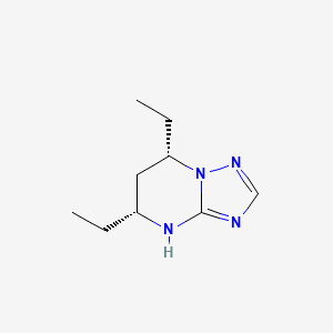 (5R,7S)-5,7-Diethyl-4H,5H,6H,7H-[1,2,4]triazolo[1,5-a]pyrimidine