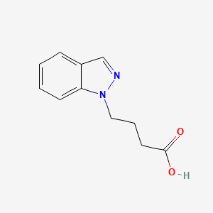 molecular formula C11H12N2O2 B1321216 4-(1H-Indazol-1-yl)butanoic acid 
