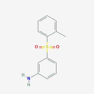 molecular formula C13H13NO2S B13212164 3-(2-Methylbenzenesulfonyl)aniline 