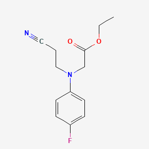 Ethyl 2-[(2-cyanoethyl)(4-fluorophenyl)amino]acetate