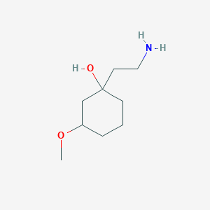 1-(2-Aminoethyl)-3-methoxycyclohexan-1-ol