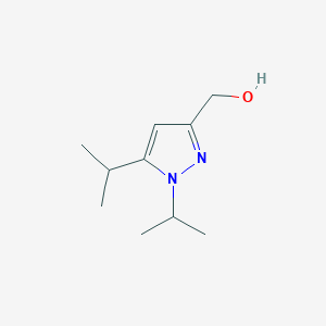 molecular formula C10H18N2O B13212253 [1,5-Bis(propan-2-yl)-1H-pyrazol-3-yl]methanol 