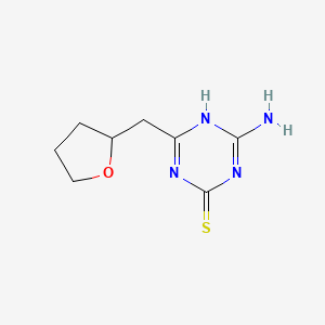 4-Amino-6-(oxolan-2-ylmethyl)-1,3,5-triazine-2-thiol