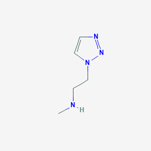 molecular formula C5H10N4 B13212292 methyl[2-(1H-1,2,3-triazol-1-yl)ethyl]amine 