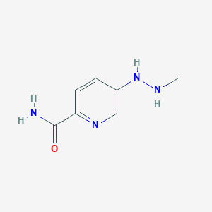 molecular formula C7H10N4O B13212299 5-(2-Methylhydrazin-1-yl)pyridine-2-carboxamide 