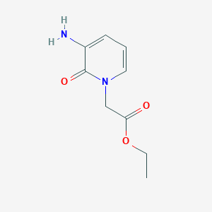 B132123 Ethyl 2-(3-amino-2-oxo-1,2-dihydropyridin-1-yl)acetate CAS No. 147283-74-7