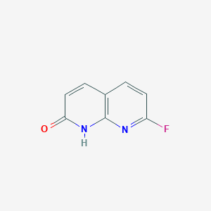 molecular formula C8H5FN2O B1321230 7-氟-[1,8]萘啶-2-醇 CAS No. 846033-37-2