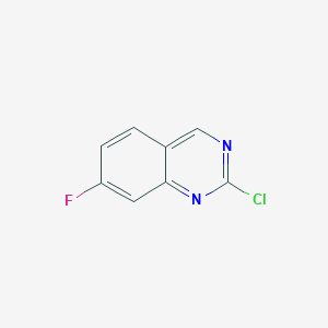molecular formula C8H4ClFN2 B1321232 2-氯-7-氟喹唑啉 CAS No. 956101-10-3