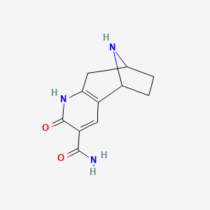 5-Oxo-6,12-diazatricyclo[7.2.1.0,2,7]dodeca-2(7),3-diene-4-carboxamide