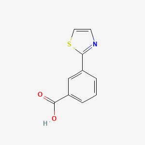 molecular formula C10H7NO2S B1321234 3-(1,3-噻唑-2-基)苯甲酸 CAS No. 847956-27-8