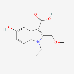 1-Ethyl-5-hydroxy-2-(methoxymethyl)-1H-indole-3-carboxylic acid