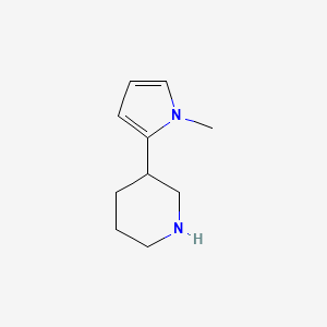 molecular formula C10H16N2 B13212381 3-(1-Methyl-1H-pyrrol-2-YL)piperidine 