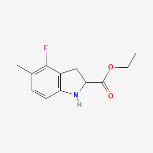 Ethyl 4-fluoro-5-methyl-2,3-dihydro-1H-indole-2-carboxylate