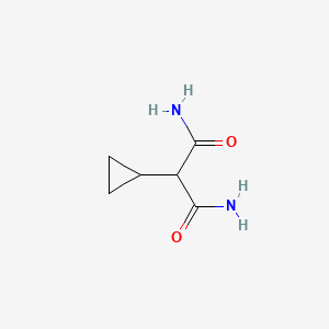 molecular formula C6H10N2O2 B1321242 2-Cyclopropylmalonamide 