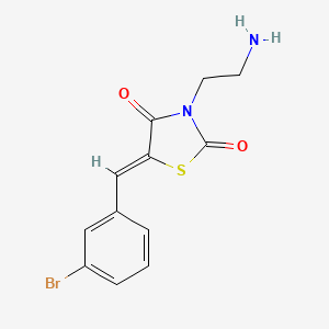 3-(2-Aminoethyl)-5-[(3-bromophenyl)methylidene]-1,3-thiazolidine-2,4-dione